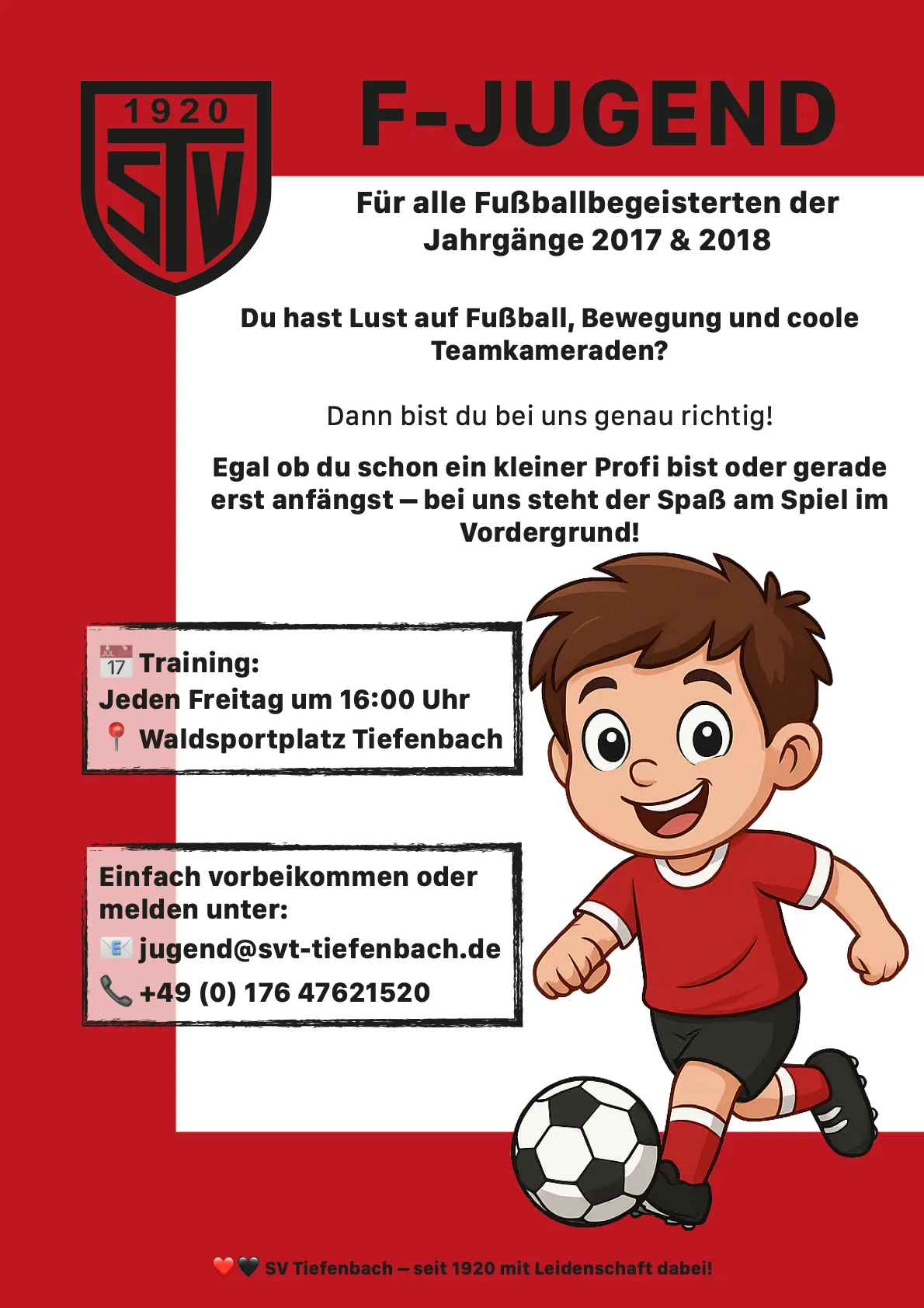Der SVT mit eigener F-Jugend in Saison 25/26